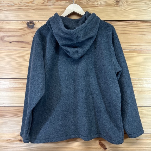 Disney Mickey Mouse Fleece Pullover XL Hoodie Embroidered Kangaroo Pouch B87 - Picture 9 of 11